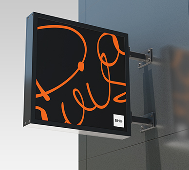 Custom Double-Sided Lightbox Sign - Davis Materialworks