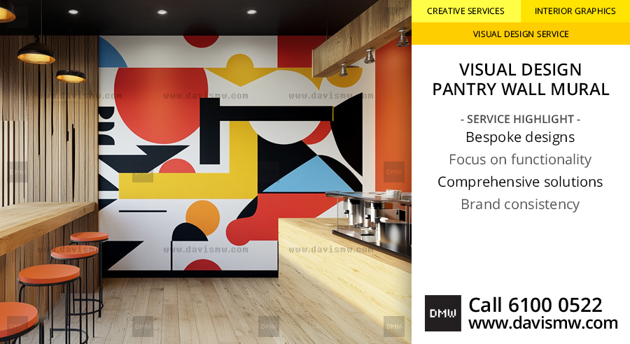 Visual Design - Pantry Wall Mural - Davis Materialworks