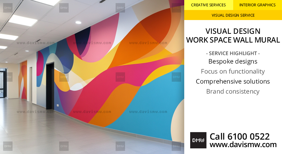 Visual Design - Work Space Wall Mural - Davis Materialworks