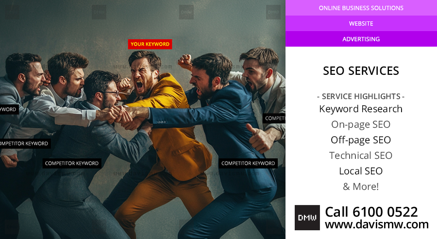 SEO Services - You are not the only one person doing SEO, you are fighting against the crowd - Davis Materialworks