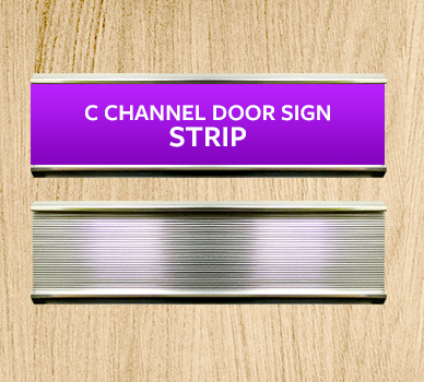 C Channel Door Sign - Stripe : Davis Materialworks
