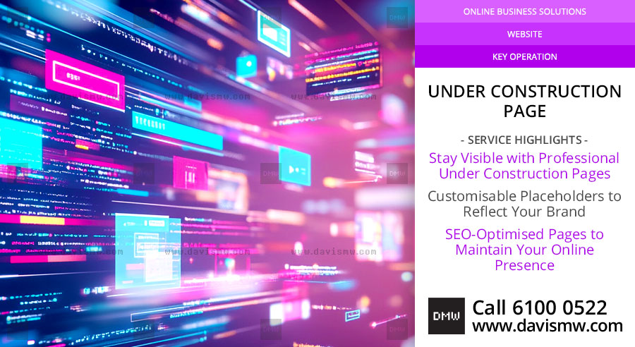 Under Construction Page Service - Davis Materialworks