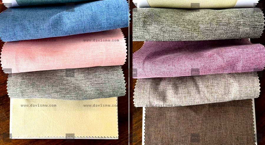 Custom Cotton Linen Blend Tablecloth - Fabric Colour Swatches - Davis Materialworks