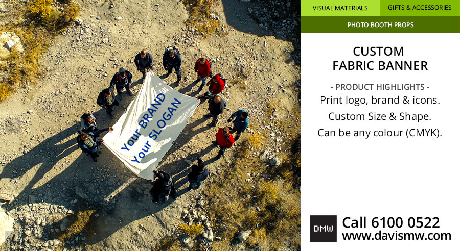 Custom Fabric Banner -  Drone Shot - Davis Materialworks