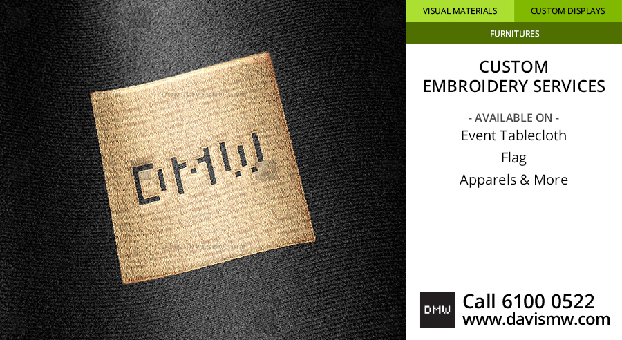 Custom Embroidery Services For Fabric - Davis Materialworks