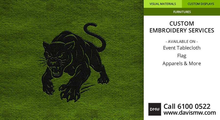 Custom Embroidery Services For Fabric - Davis Materialworks
