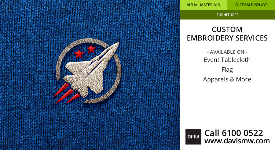 Custom Embroidery Services For Fabric - Davis Materialworks
