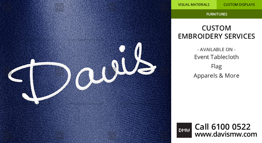 Custom Embroidery Services For Fabric - Davis Materialworks