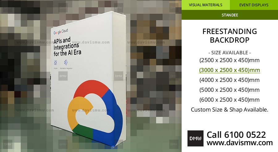 Freestanding Backdrop - Google Cloud API - Davis Materialworks