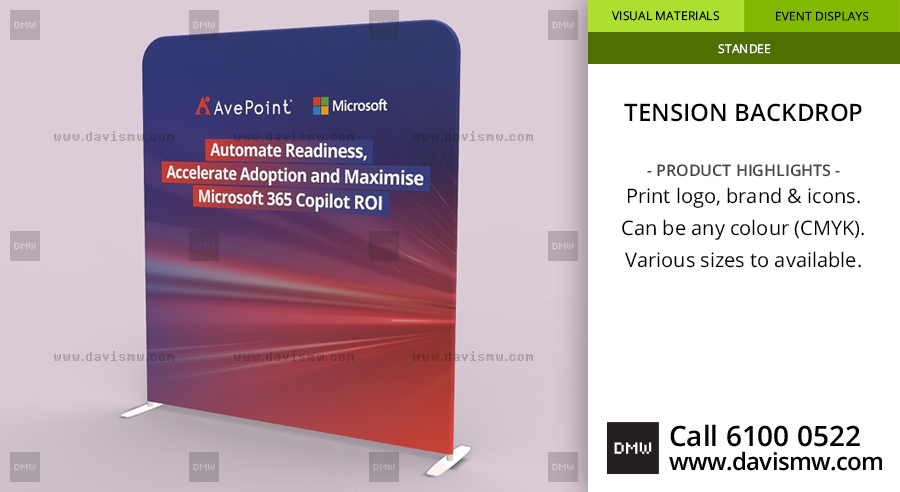 AvePoint Tension Backdrop - Reprint Print - Davis Materialworks