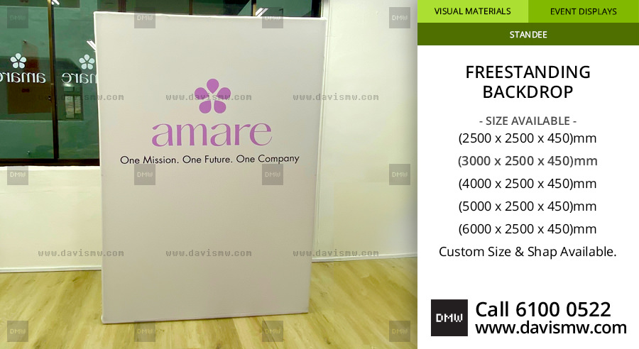 Freestanding Backdrop - Amare Signature Wall - Davis Materialworks