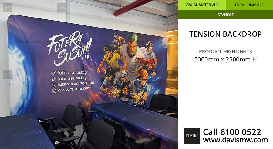 Tension Backdrop - CCA 5 meters - Davis Materialworks