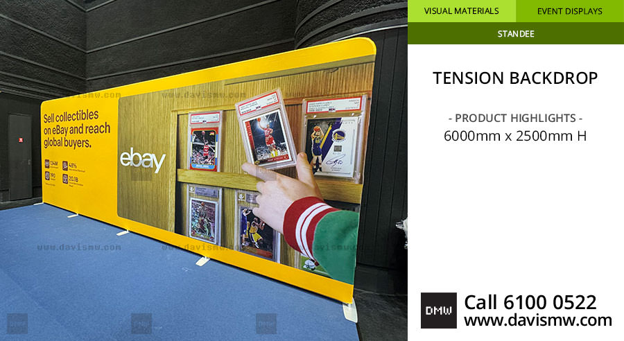 Tension Backdrop - CCA 6 meters - Davis Materialworks