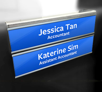 Cubicle Name Plate - Layer - Davis Materialworks