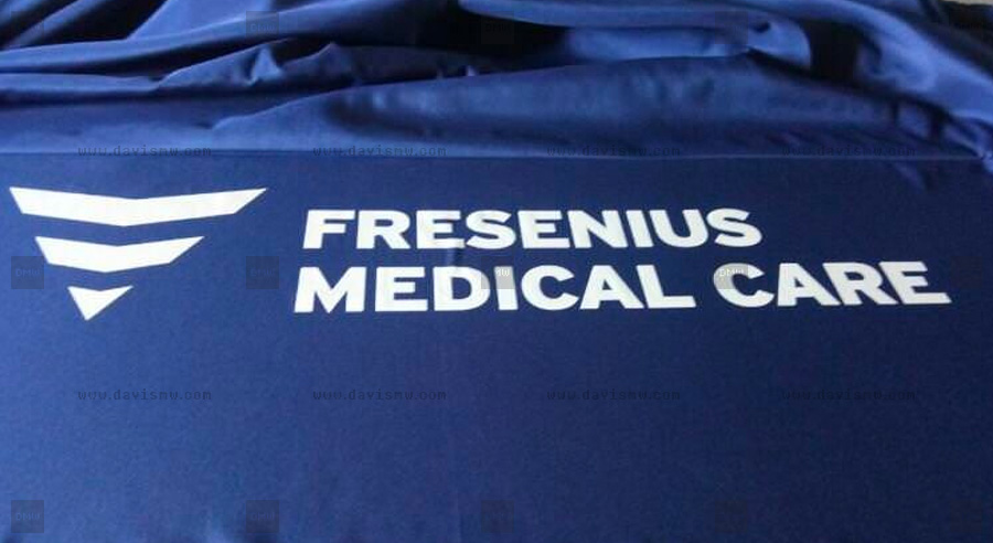 Custom Event Tablecloth - Fresenius Medical Care - Davis Materialworks