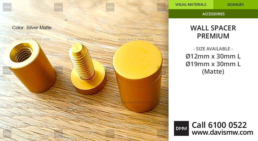 Wall Spacer - Premium - Matte Gold - Davis Materialworks