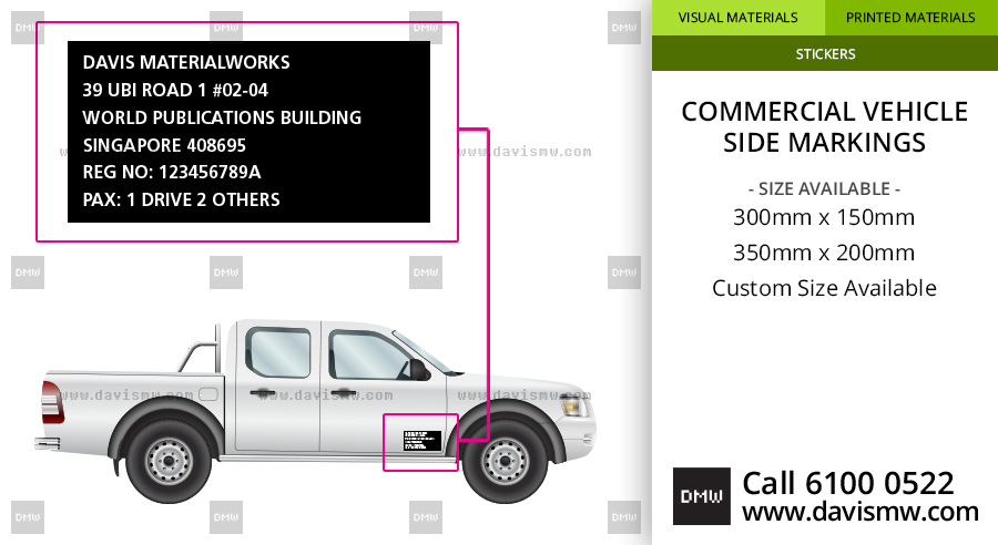 Commercial Vehicle Side Markings - Davis Materialworks