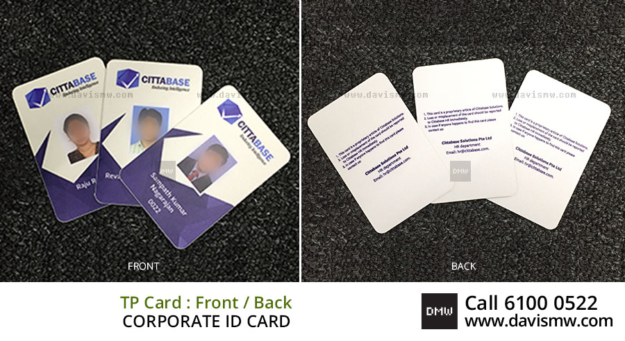  Corporate ID Card - TP Card - Davis Materialworks