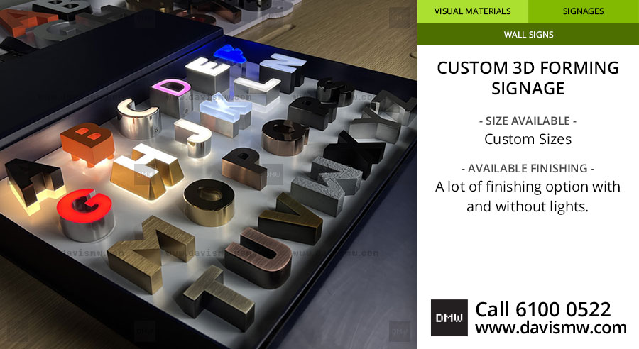 Custom 3D Forming Signage - Sample - Davis Materialworks